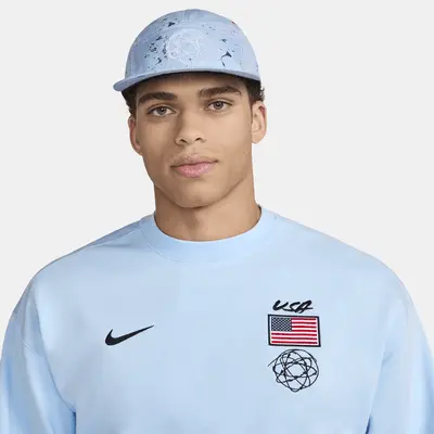 

Бейсболка Nike USA Fly Dri-FIT Breaking Cap, цвет Celestine Blue/White