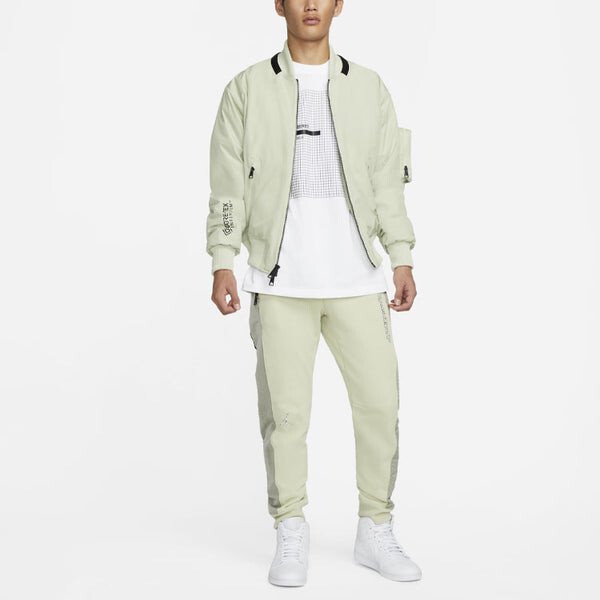 Куртка Men's Air Jordan Pocket Zipper Short Padded Jacket Green, мультиколор — фото 2