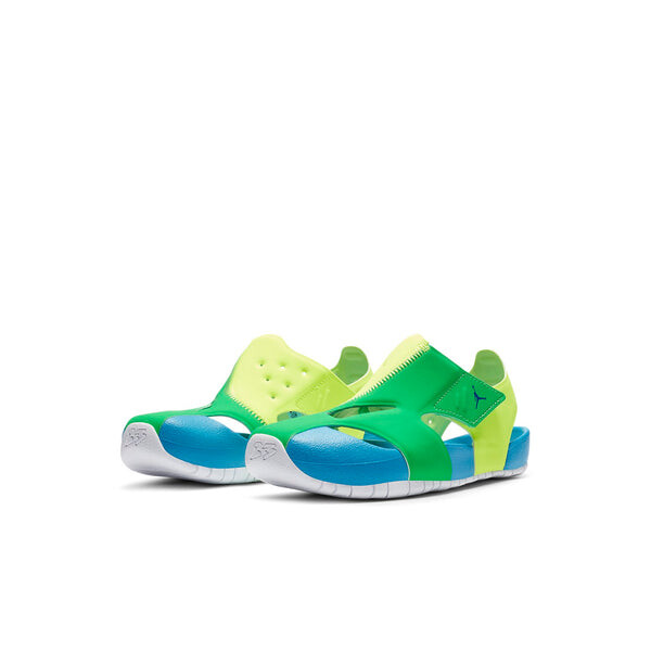 Сандалии flare casual colorblock green blue yellow sandals 'green blue yellow' Air Jordan, зеленый — фото 3