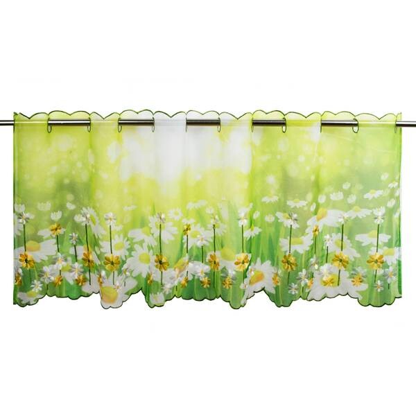 

Панельная штора Delindo Lifestyle Bistrogardine Margeriten, 115x45 см, зеленый