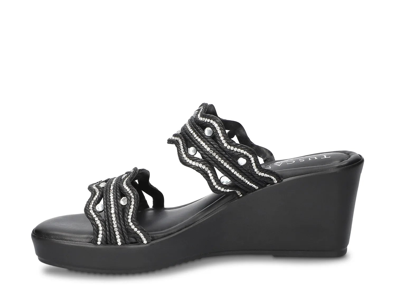 Сандалии Tuscany by Easy Street Selva Wedge Sandal, черный — фото 3