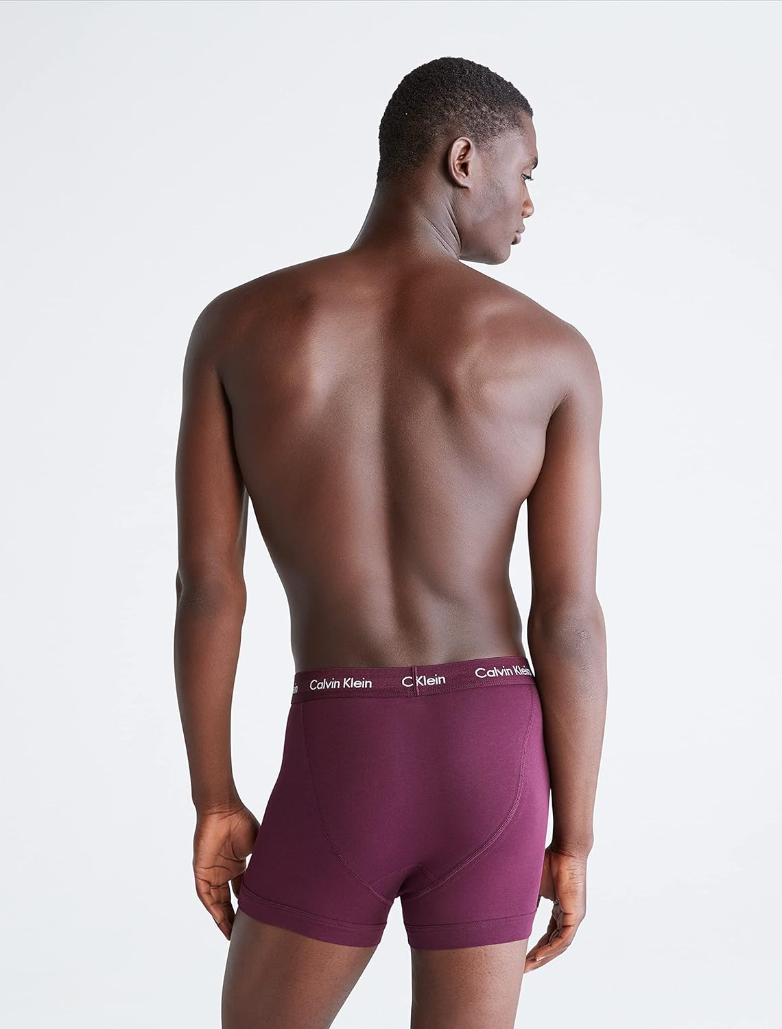 Комплект из 3 мужских боксеров Calvin Klein из хлопка и эластичного материала, Grey Heather, Rhone, Snow Heather — фото 3