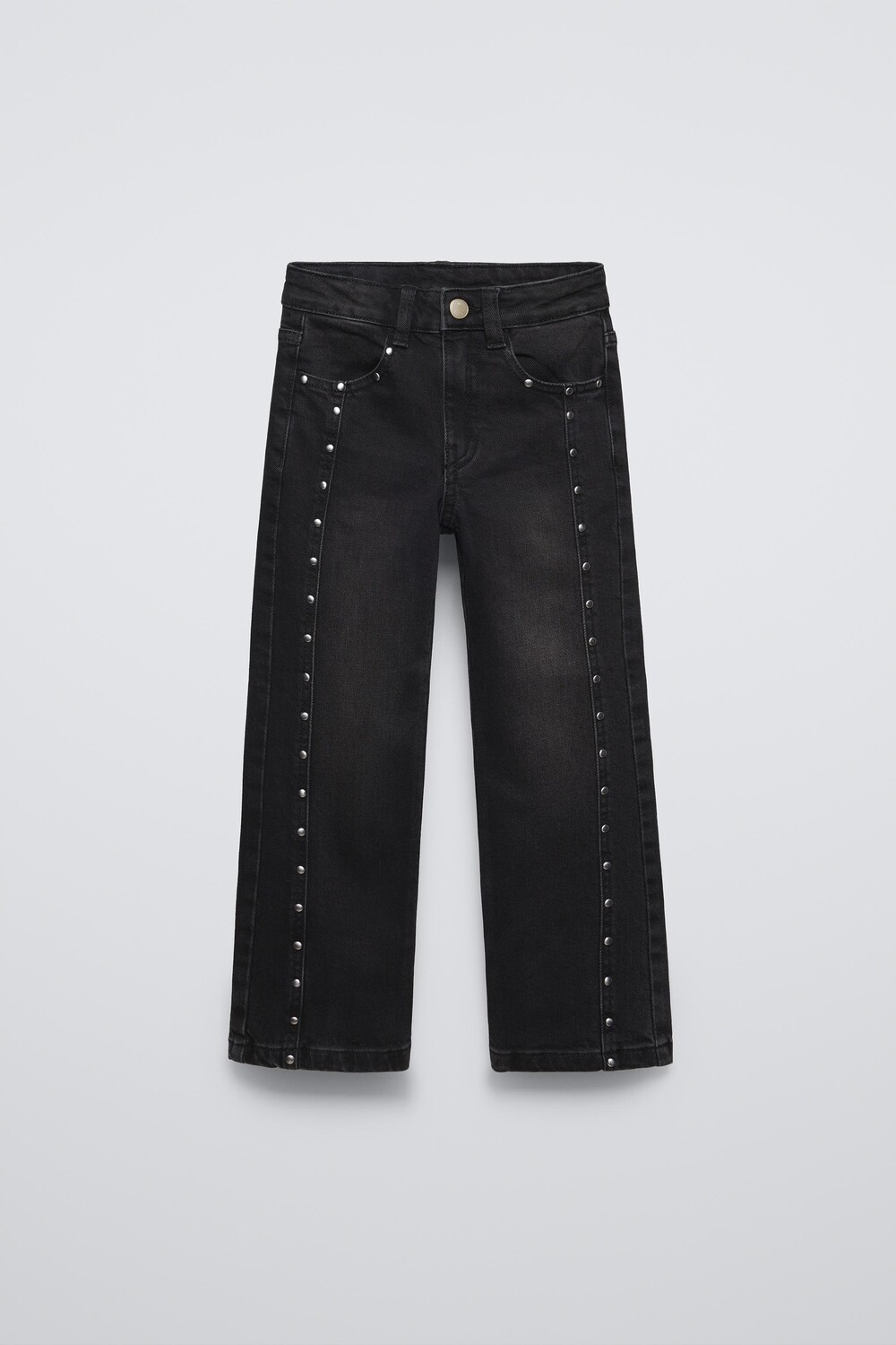 

Джинсы бутк-кат с заклепками ZARA, черный