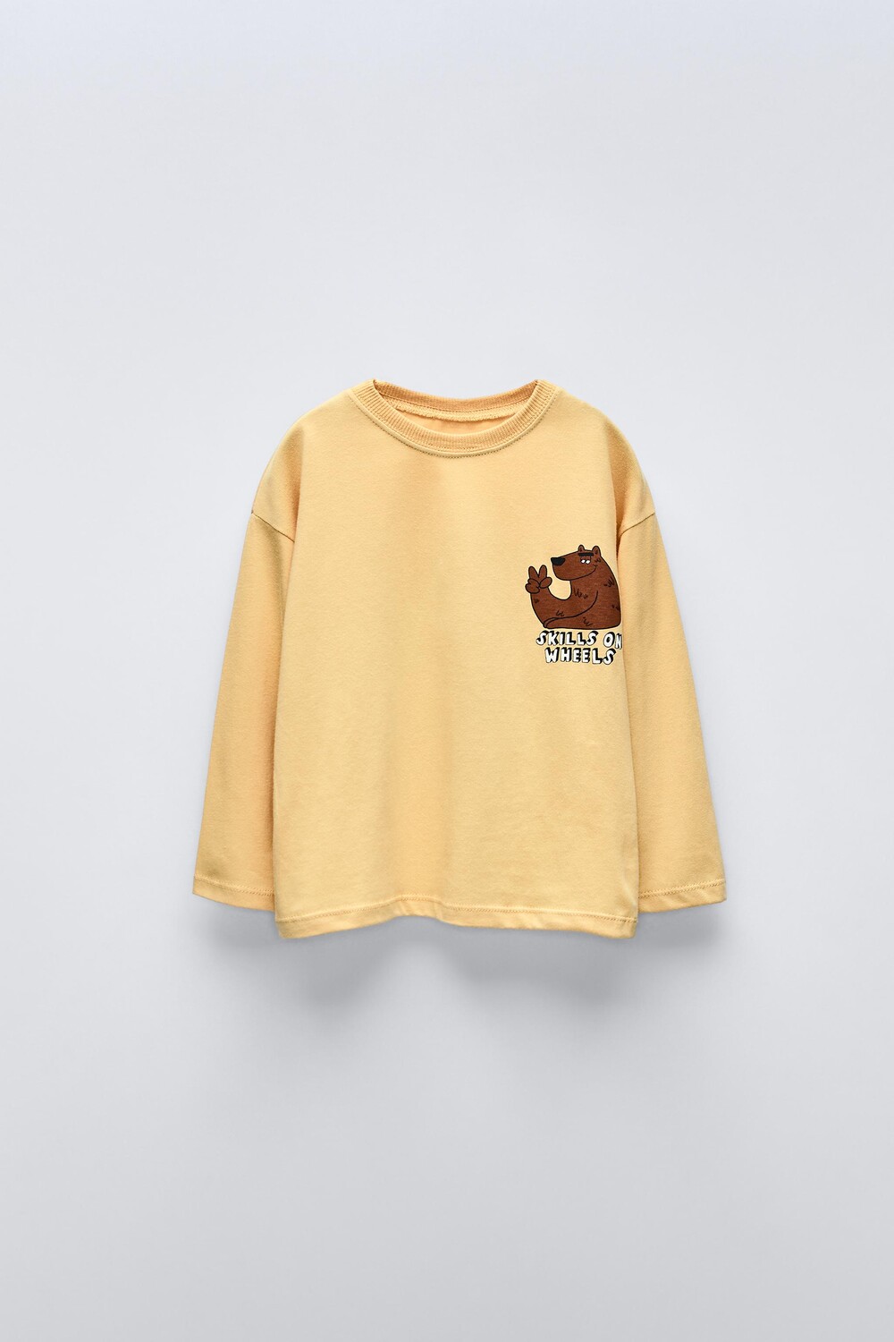 

Футболка с медведем ZARA, желтый