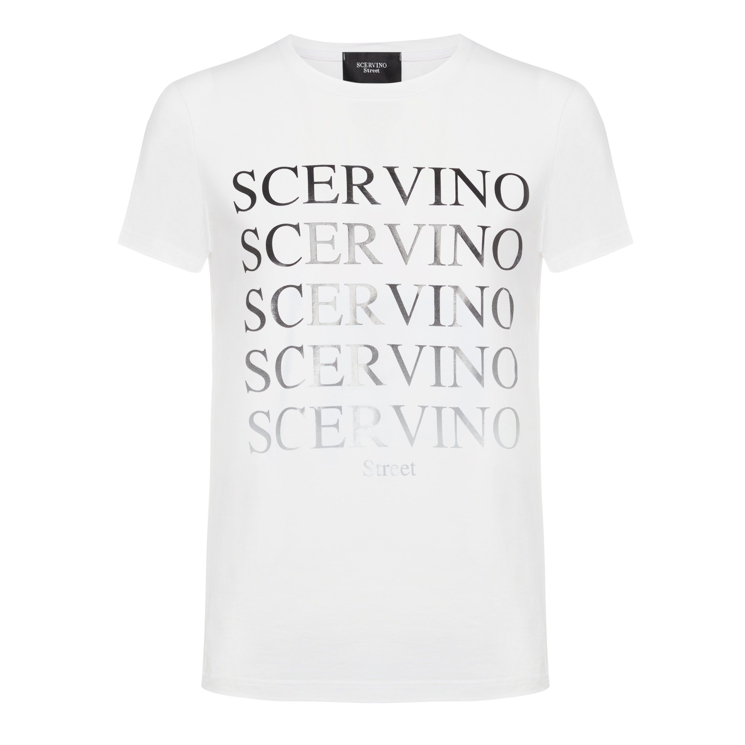 

Белая хлопковая мужская футболка Ermanno Scervino
