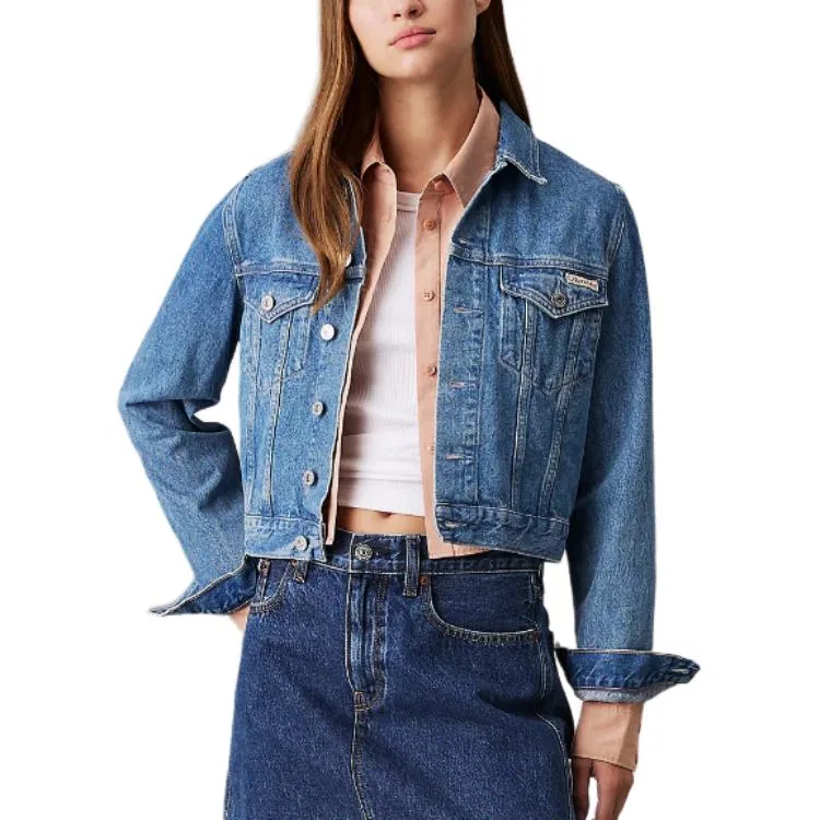 Джинсовая куртка женская Blue Calvin Klein