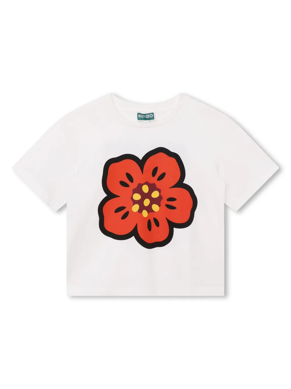 

Футболка Boke Flower Kenzo Kids, нейтральный