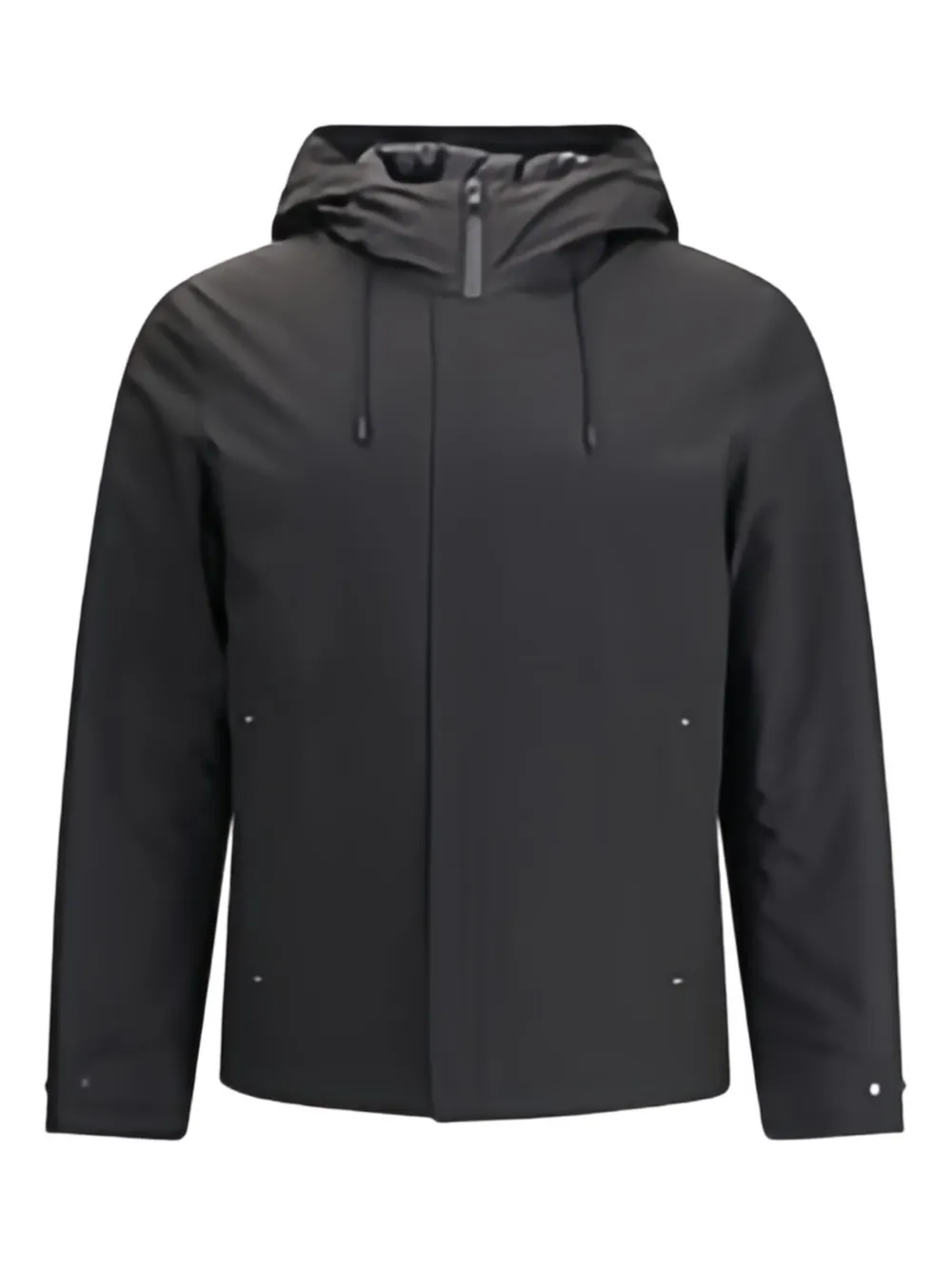 

Куртка с капюшоном и застежкой-молнией спереди WOOLRICH, черный