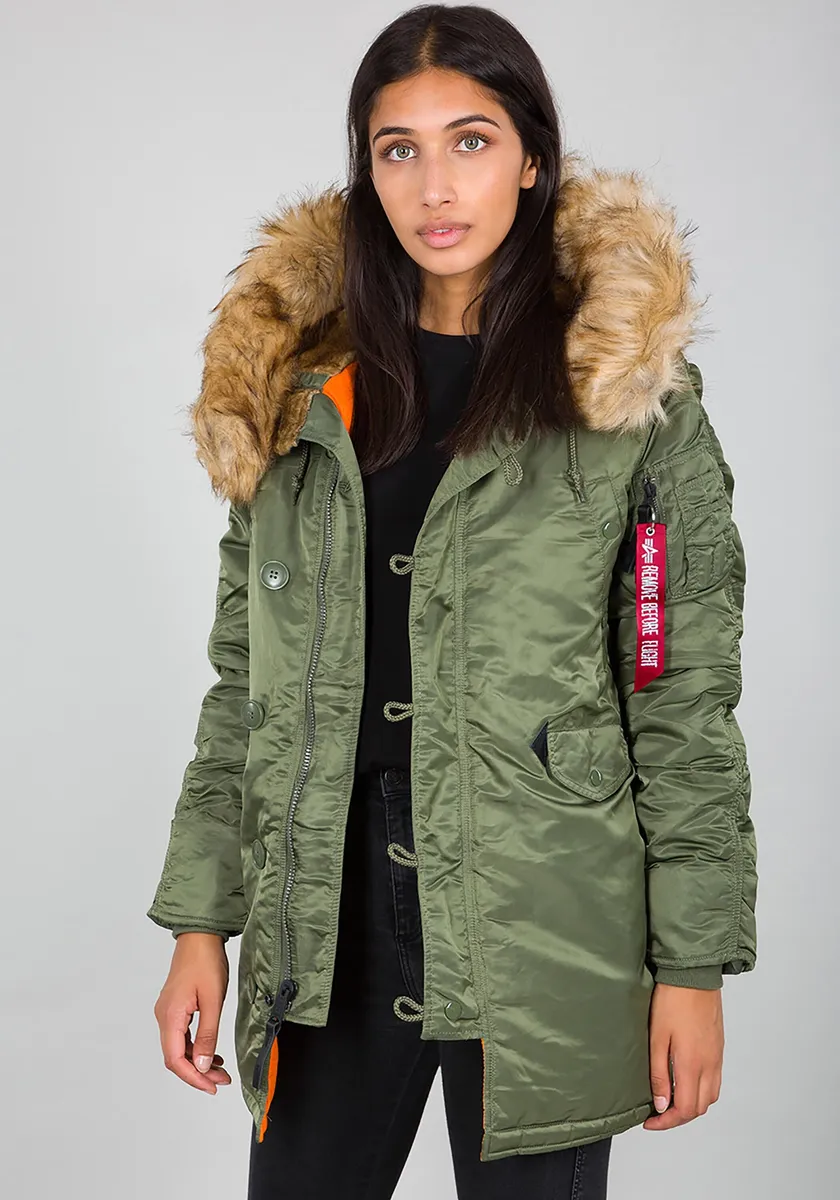 

Зимняя куртка Alpha Industries " Alpha Industries Women - Куртки для холодной погоды N-3B VF 59 Wmn", зеленый