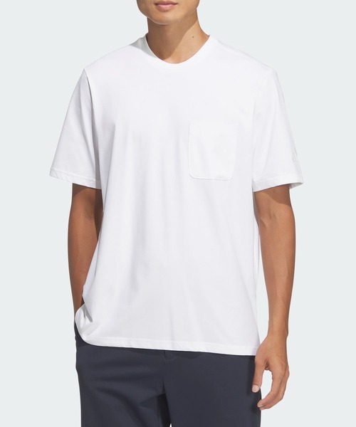 

Футболка с коротким рукавом, стандартный крой, эластичный хлопок премиум-класса Adidas, белый