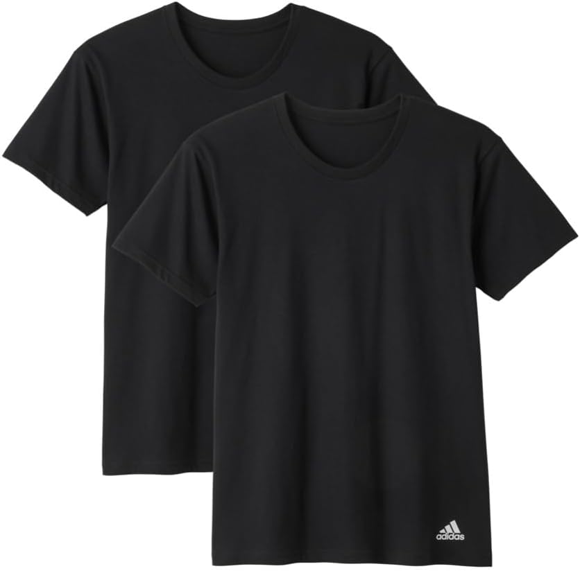 

Мужские футболки с круглым вырезом (2 шт.) Adidas, черный