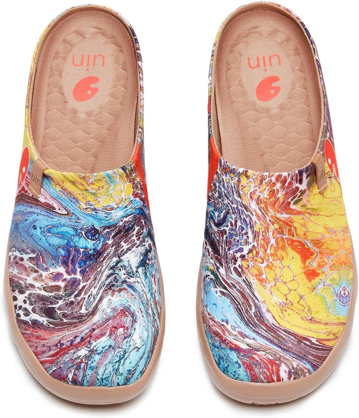 

Мужские легкие тапочки UIN с росписью, удобные мюли для ходьбы, повседневного дома и путешествий, обувь Малага, Arts & Drafts