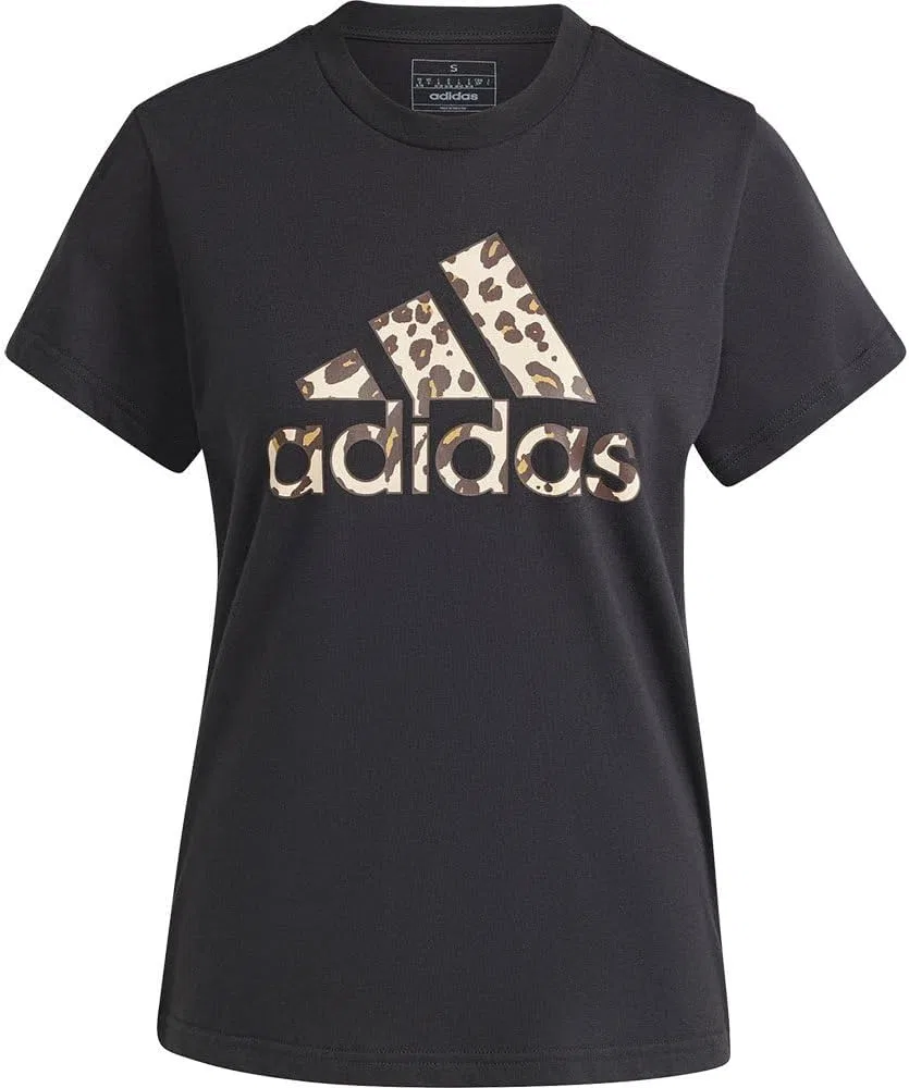 Футболка с принтом adidas, черный