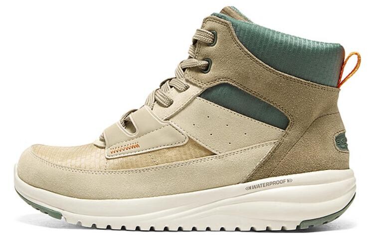 Зимние ботинки Skechers женские на шнуровке, серо-коричневый