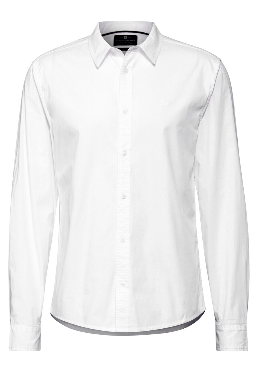 

Повседневная рубашка Street One MEN Slim fit Button Up Shirt, белый
