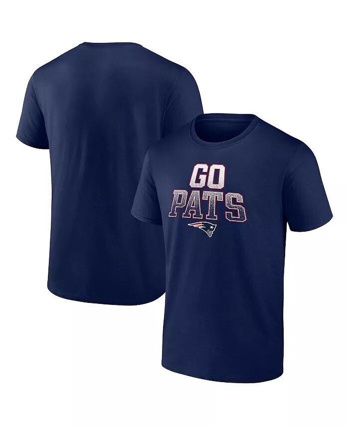 

Мужская темно-синяя футболка New England Patriots Big and Tall Go Pats Statement Fanatics