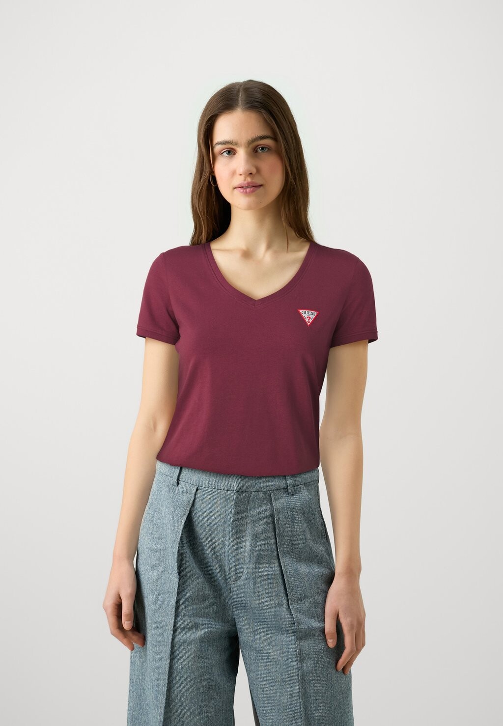 

Базовая футболка MINI TRIANGLE Guess, Бордо