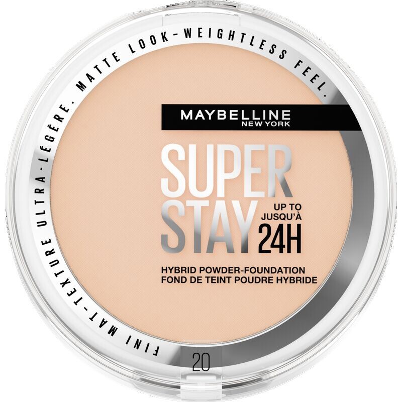 

Тональная пудра 24H Super Stay Hybrid Make-Up № 20 Maybelline New York, 9 g