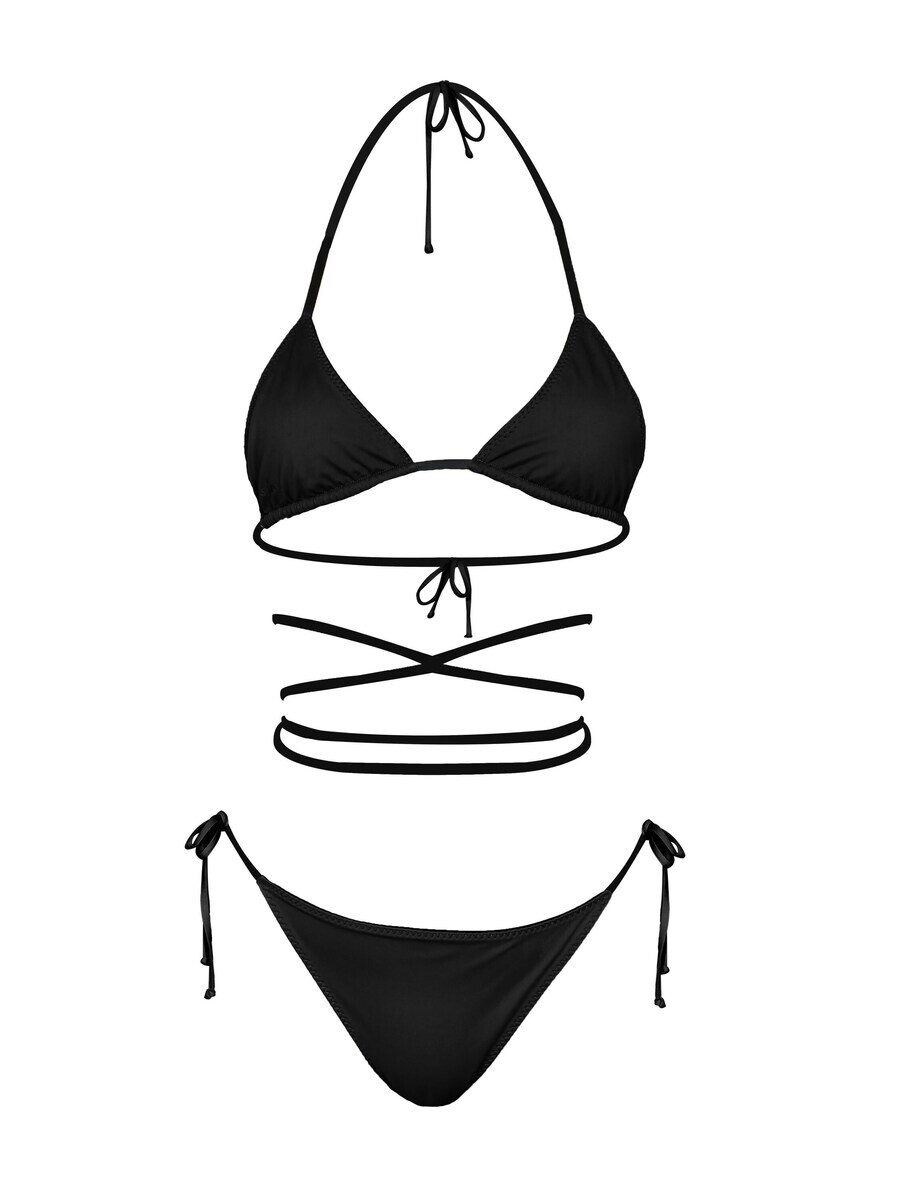 

Треугольное бикини Kadoo Triangle Bikini ECONYL Catch me Black Set 2-tlg. wendbar, цвет blue/black