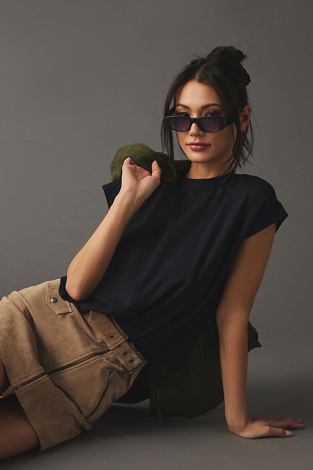 

Футболка Muscle Anthropologie, черный