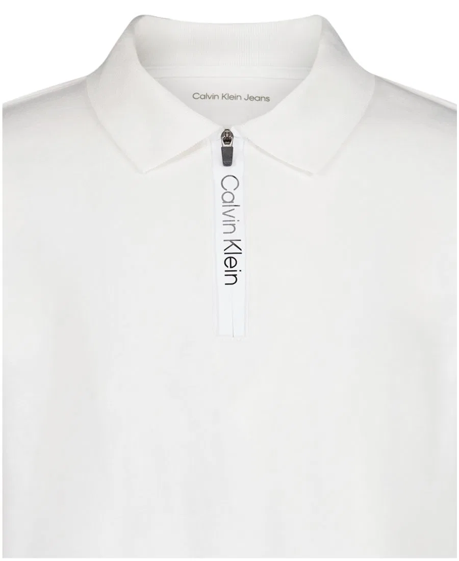 Поло с коротким рукавом для мальчиков 8-20 лет Calvin Klein, белый — фото 4