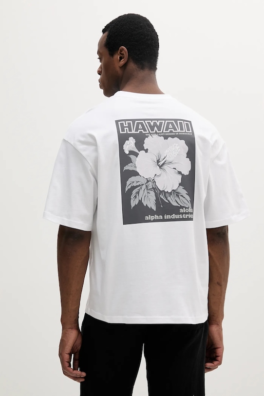 

Футболка хлопковая Aloha Flower T BP Alpha Industries, белый