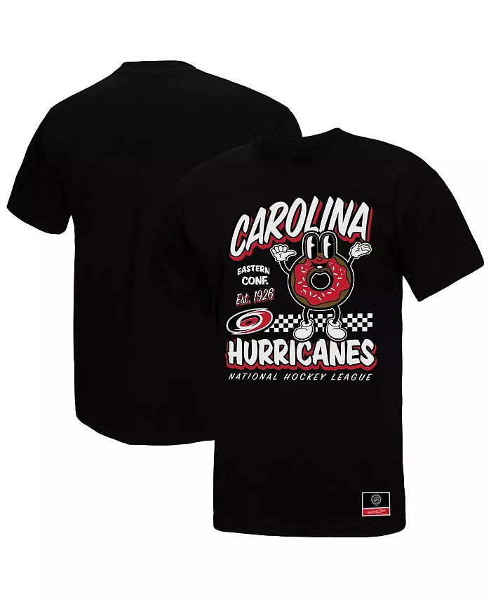 

Мужская черная футболка Carolina Hurricanes Local Food Mitchell & Ness