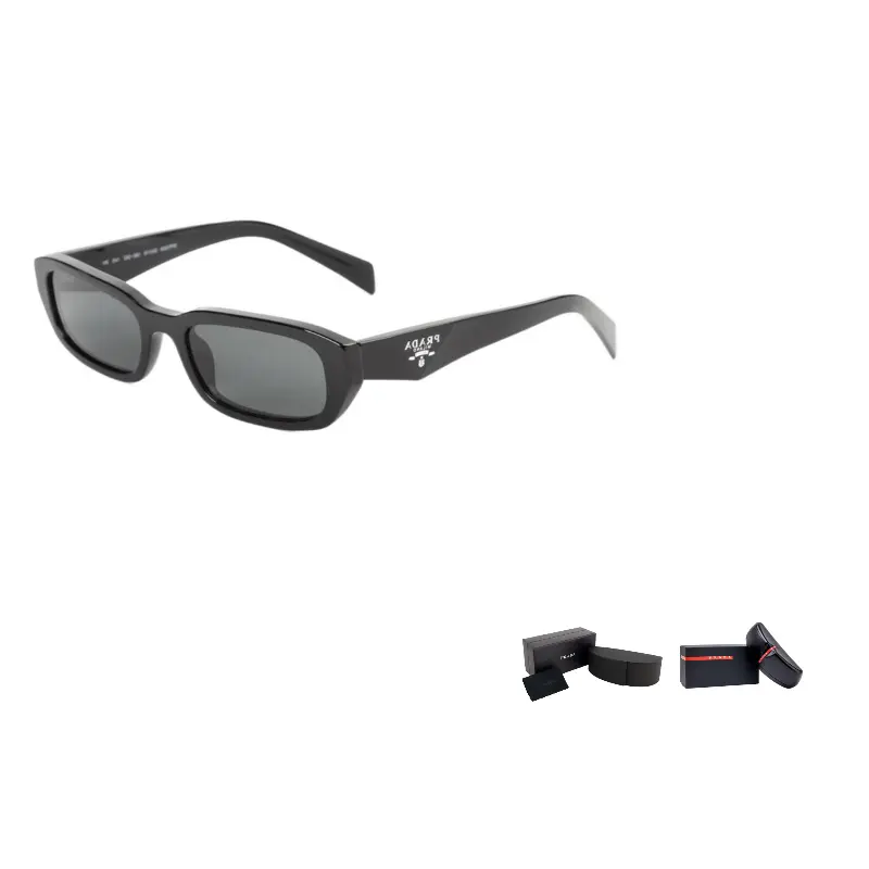 

PRADA Прямоугольные солнцезащитные очки, Black