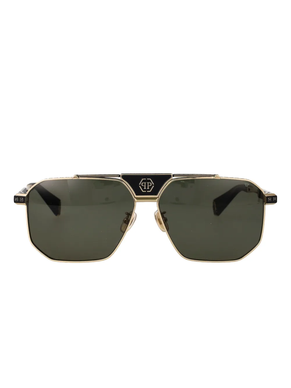 

Солнцезащитные очки в оправе «пилот» Philipp Plein Eyewear, желтый
