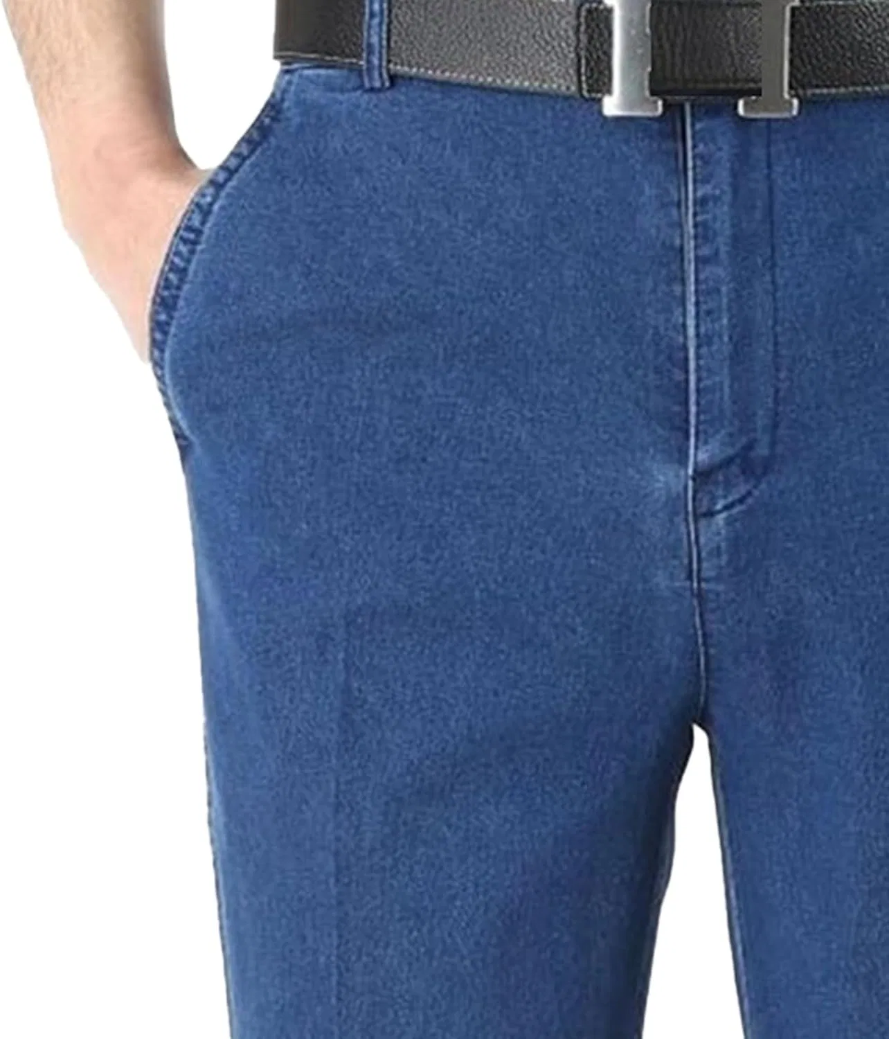 Джинсы свободного кроя, Comfort Flex, голубой — фото 3