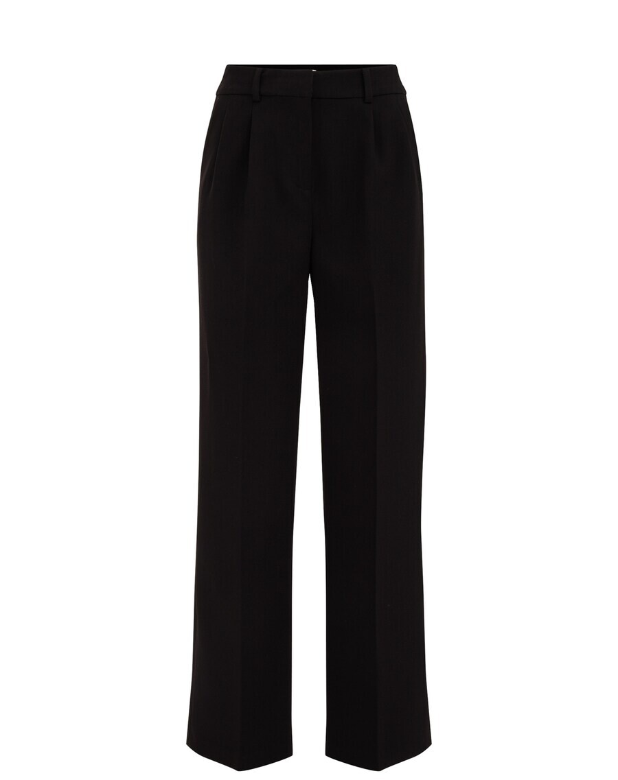 

Брюки со складками спереди WE Fashion Wide leg Pleat-Front Pants, черный