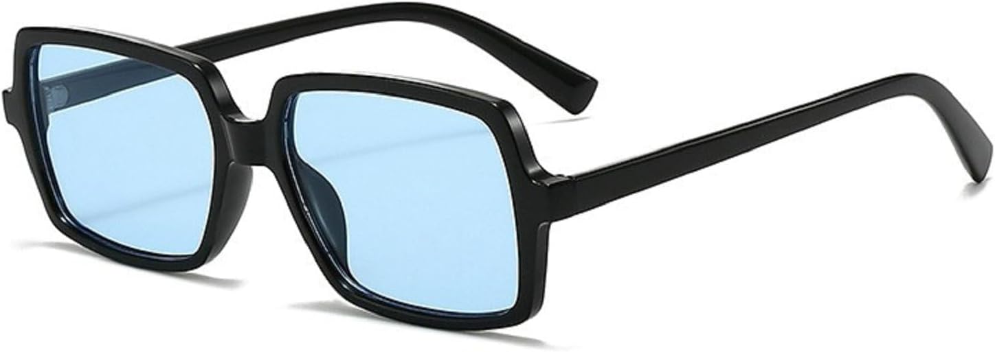 

Ретро-солнцезащитные очки квадратной формы для женщин, модные градиентные очки с защитой от УФ-излучения UV400, трендовые мужские солнцезащитные очки-пилот в стиле панк для вождения mincl, Black Blue