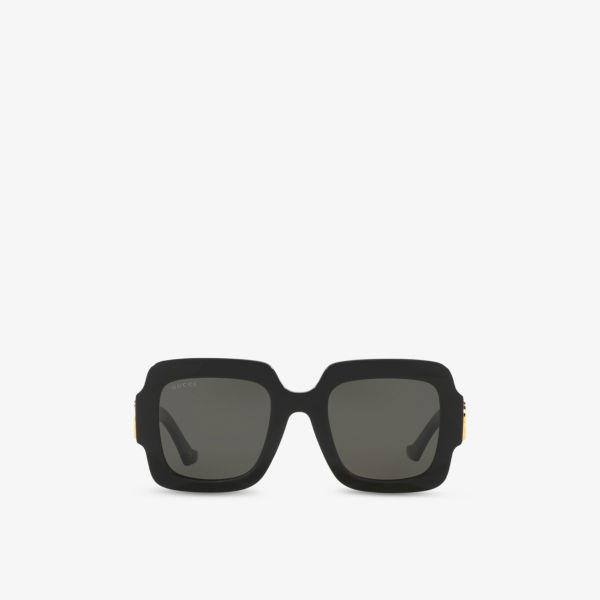 

GG1547S квадратные солнцезащитные очки с ацетатной оправой Gucci, черный