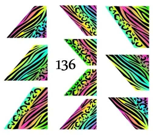 

Водные наклейки для ногтей - №136, inna
