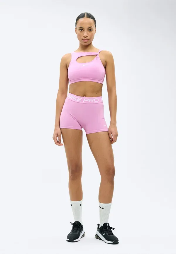 Леггинсы короткие Nike Performance 365, светло-розовый/белый — фото 2