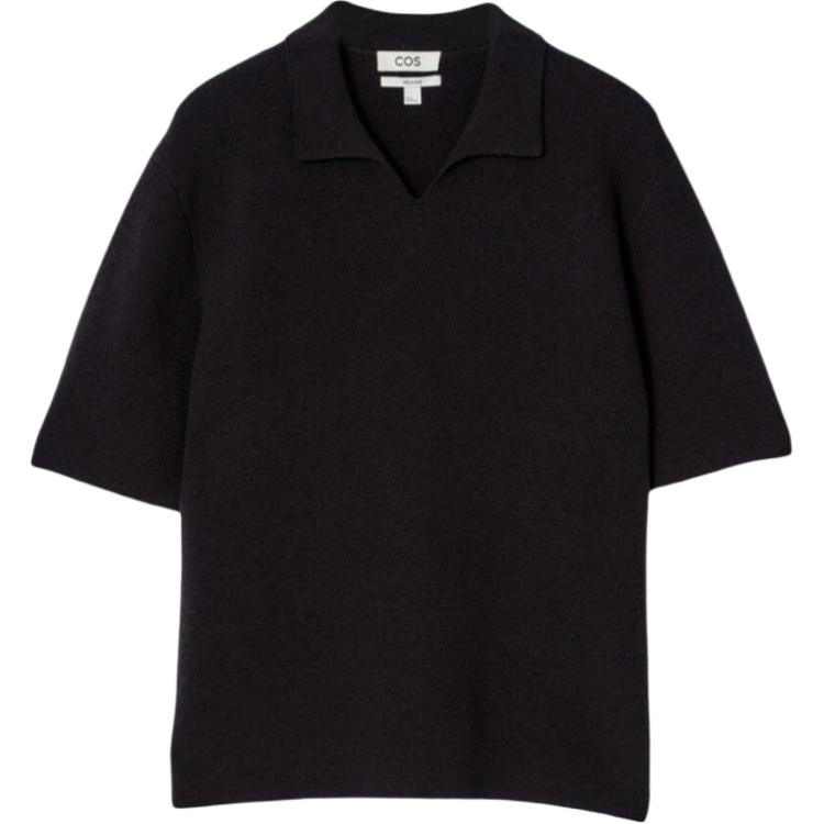 

COS Мужская синяя поло, Синий, COS Мужская синяя поло