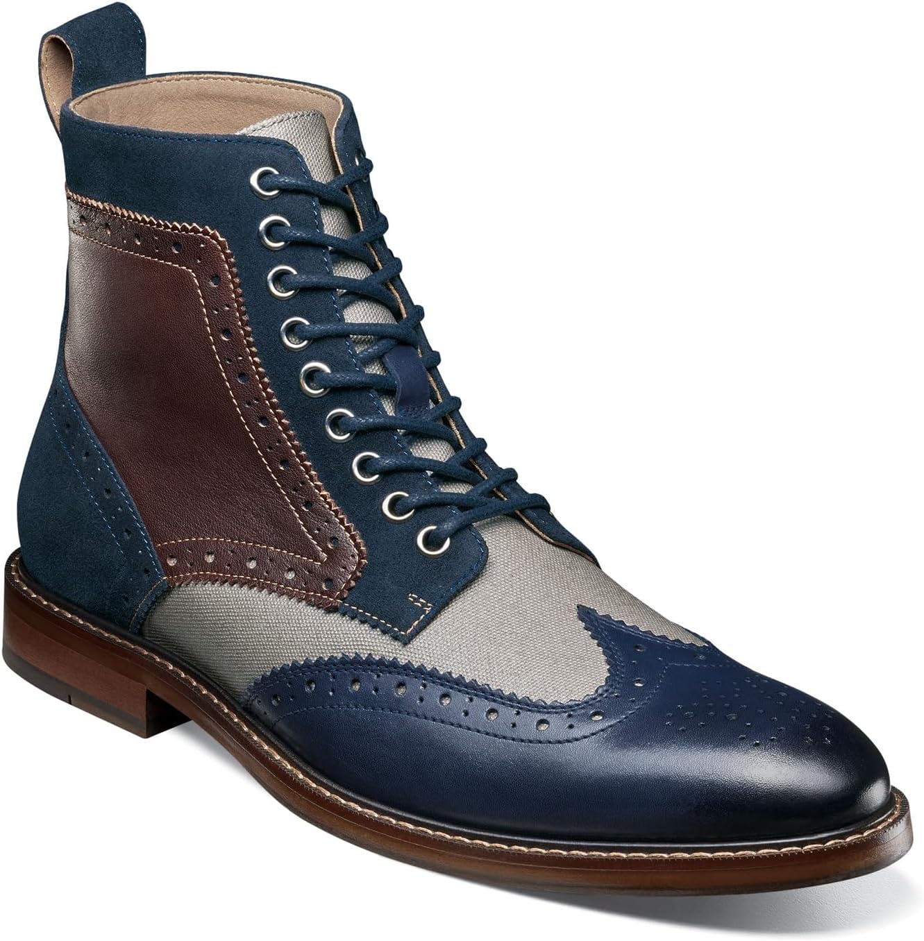 

Мужские ботинки Stacy Adams, Finnegan с крыльчатым носком и шнуровкой, мультиколор