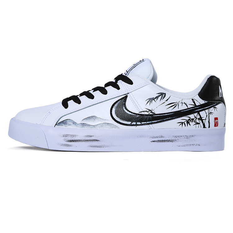 

Кроссовки Nike Court Royale Skateboard Shoes Unisex Low-Top Black, Черный, Кроссовки Nike Court Royale Skateboard Shoes Unisex Low-Top Black