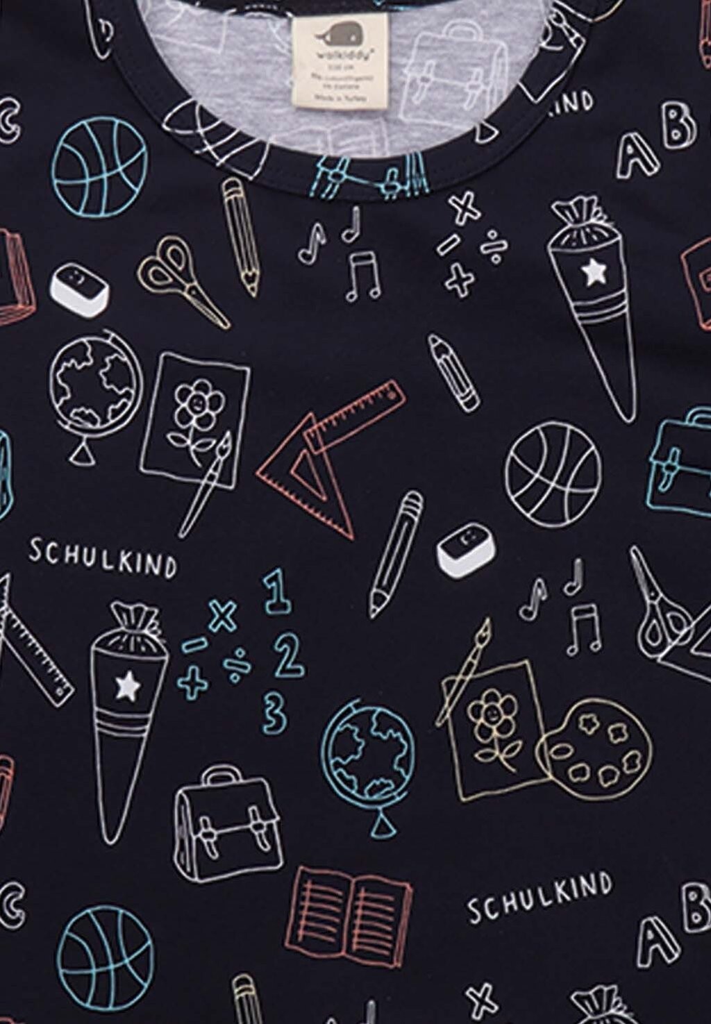 

Футболка с принтом BACK TO SCHOOL Walkiddy, темно-синий