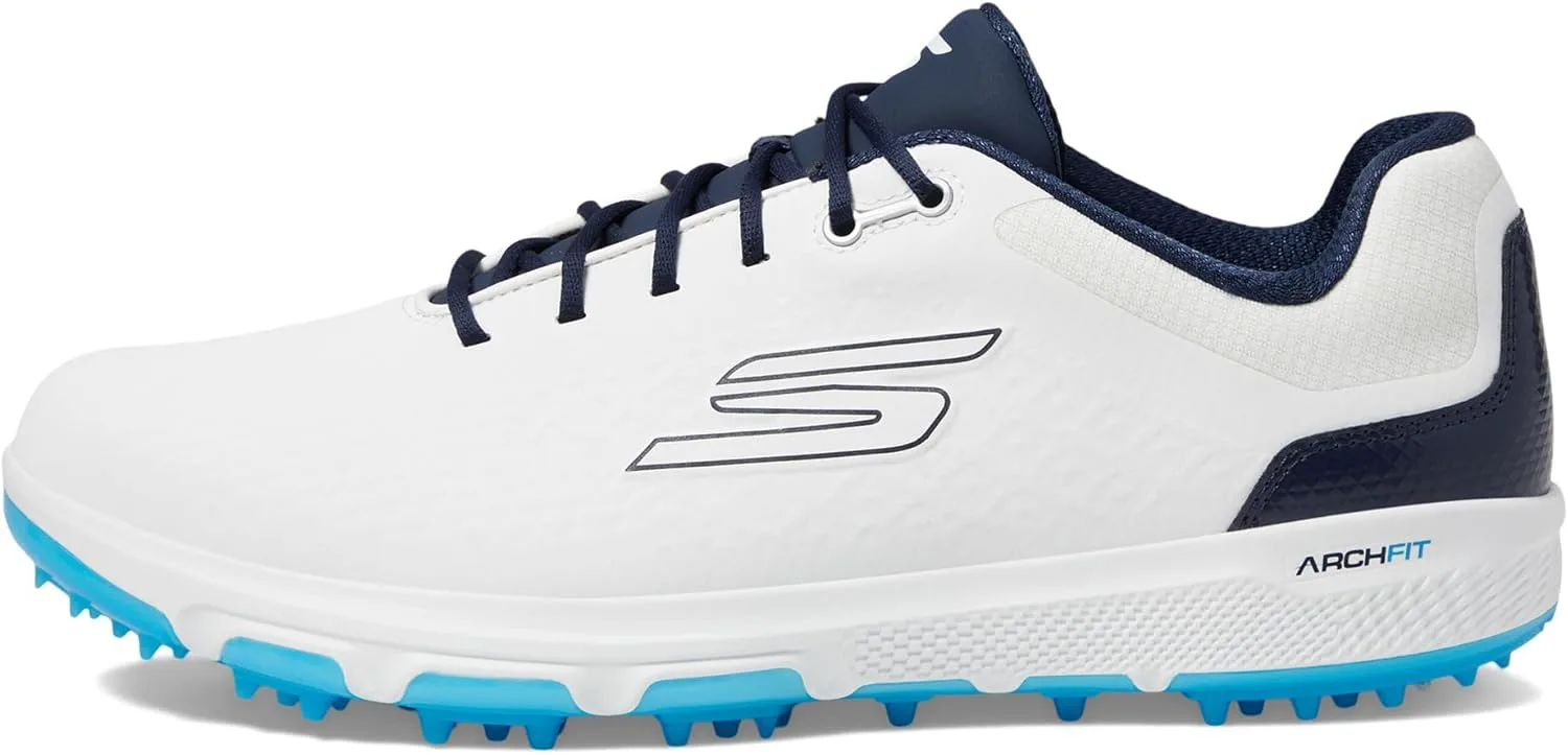 Мужские водонепроницаемые гольф-туфли Skechers Pro 6, белый/темно-синий/синий — фото 3