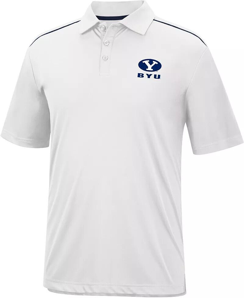 

Colosseum Мужская белая футболка-поло BYU Cougars