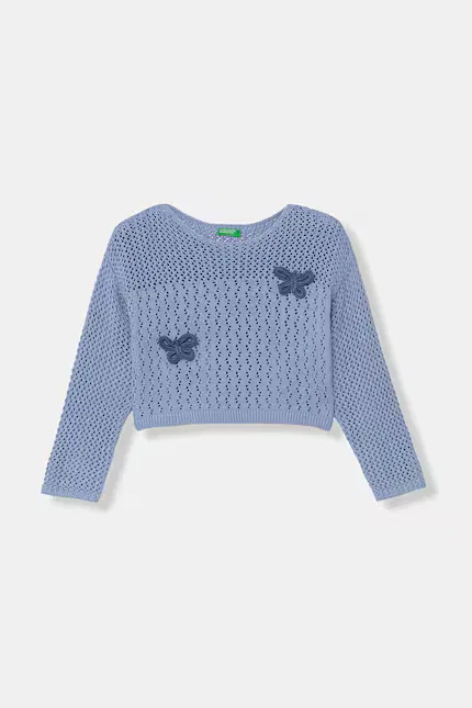 Свитер детский хлопок United Colors of Benetton, синий