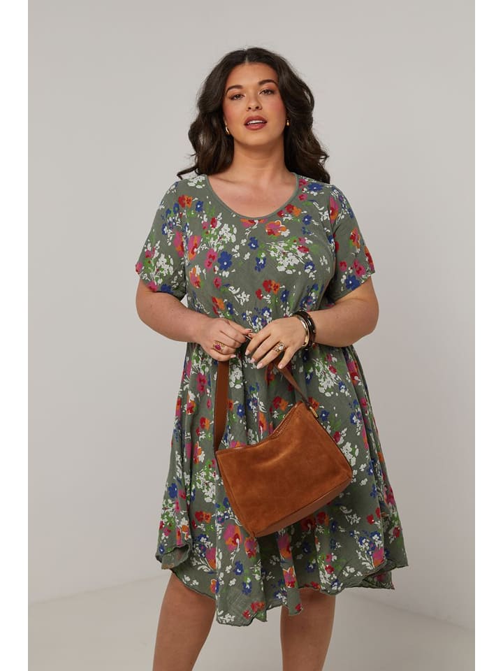 

Платье до колена Curvy Lady, хаки
