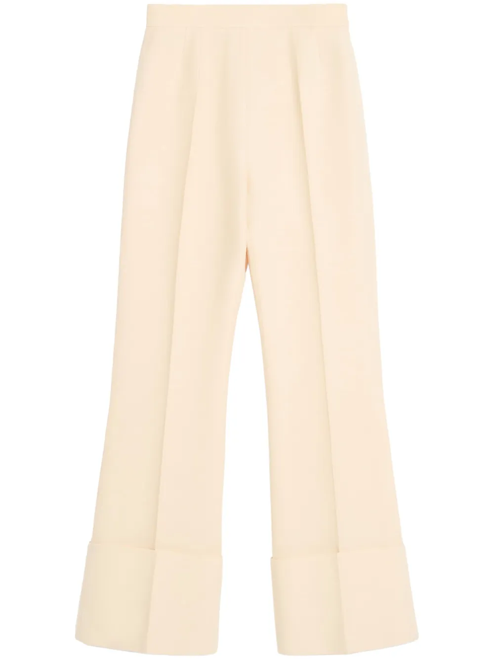 

Креповые брюки строгого кроя Valentino Garavani, нейтральный