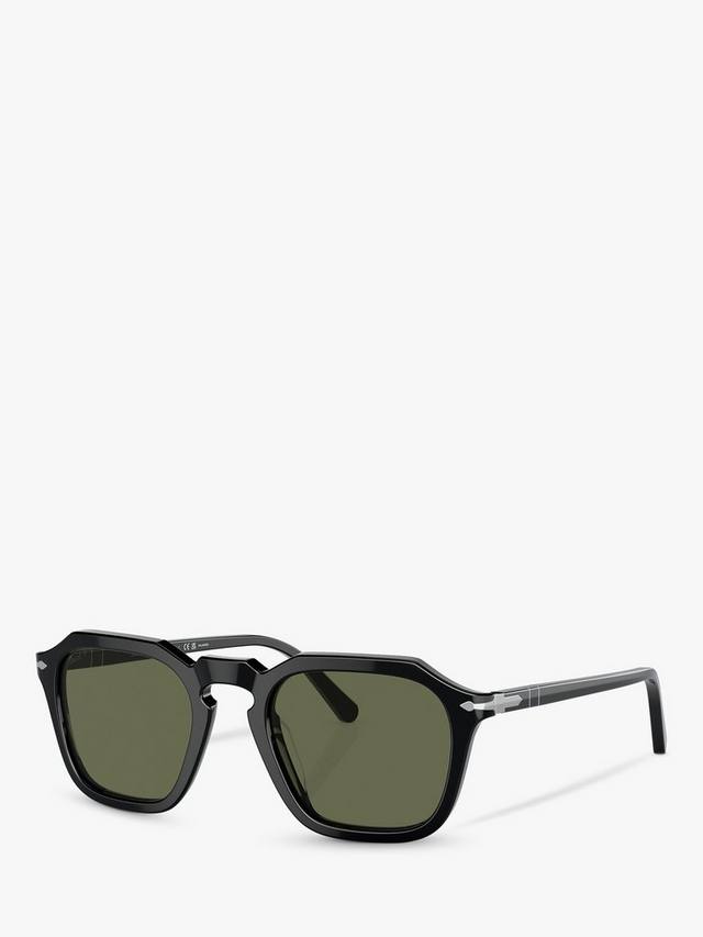 

Поляризованные квадратные солнцезащитные очки po3292s Persol, черный