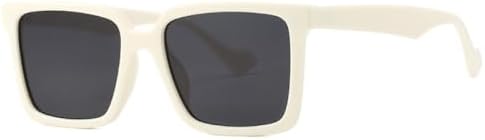 

Классические квадратные солнцезащитные очки для женщин, зеркальные линзы с градиентной защитой от УФ-излучения UV400, винтажные солнцезащитные очки для мужчин MTZJH, Beige Gray