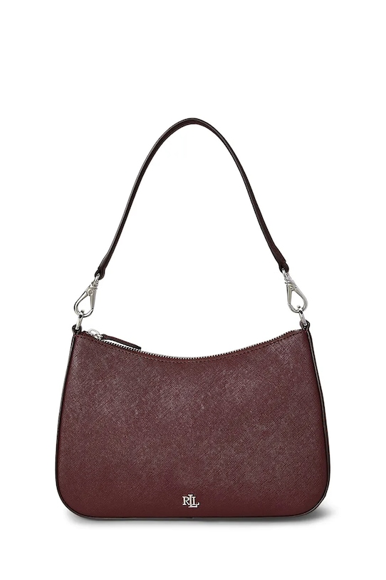 

Кожаная сумка Lauren Ralph Lauren, бордовый