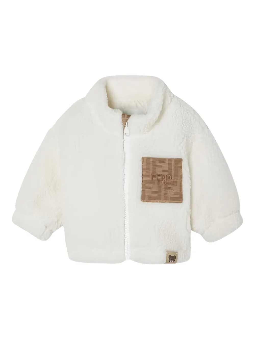 

Куртка с логотипом FF Fendi Kids, белый