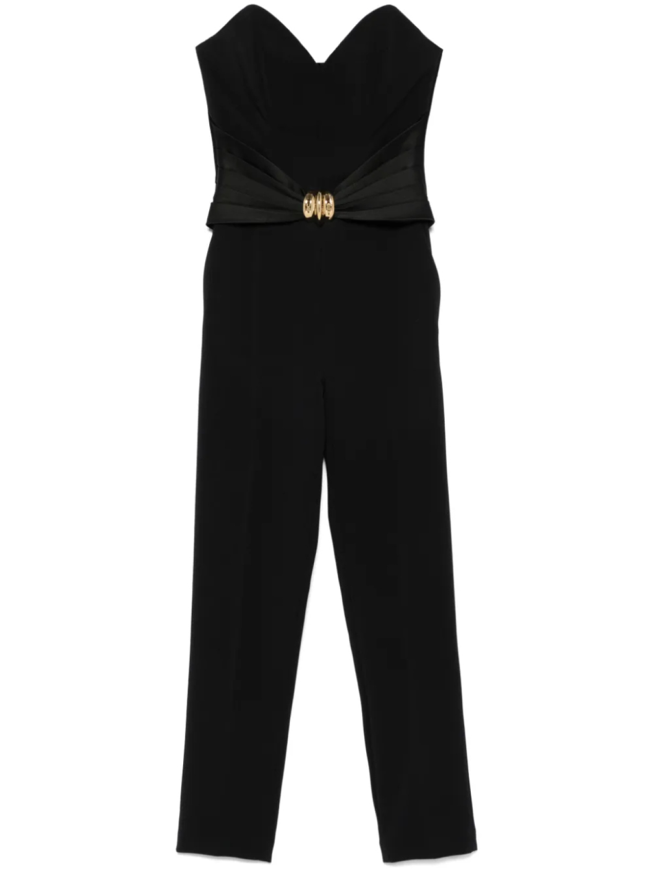 

Комбинезон из крепа с крупным бантом Elisabetta Franchi, черный