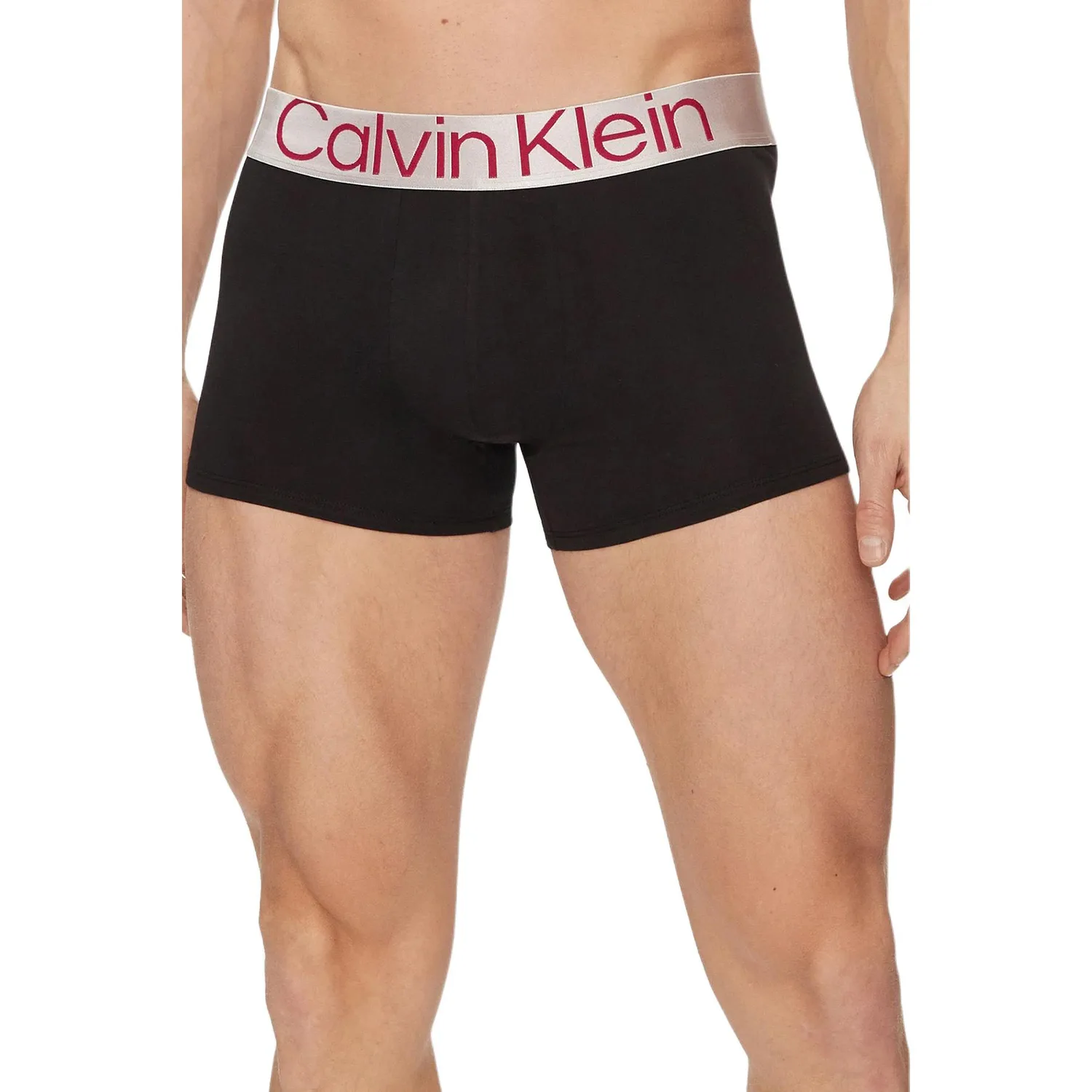 Трусы Trunk 3pk, 3 шт, мужские, европейская версия Calvin Klein, 3 Pack (Green+Black+Gray) — фото 2